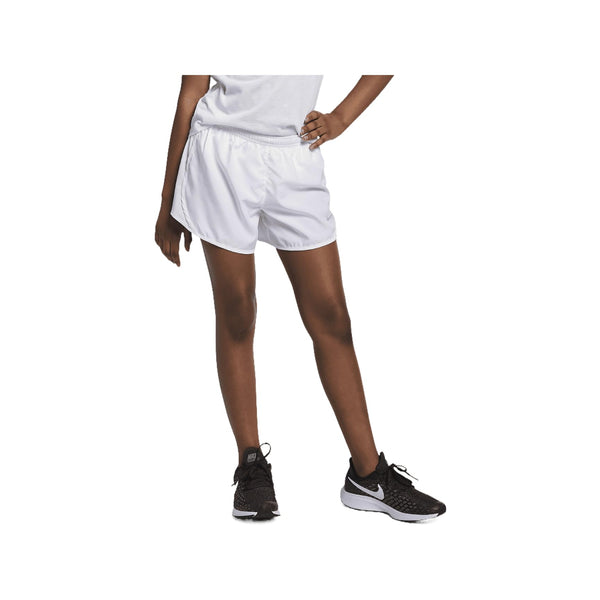 Nike Dry Tempo Running Short (Little Kids/Big Kids) White/White/White/Wolf Grey