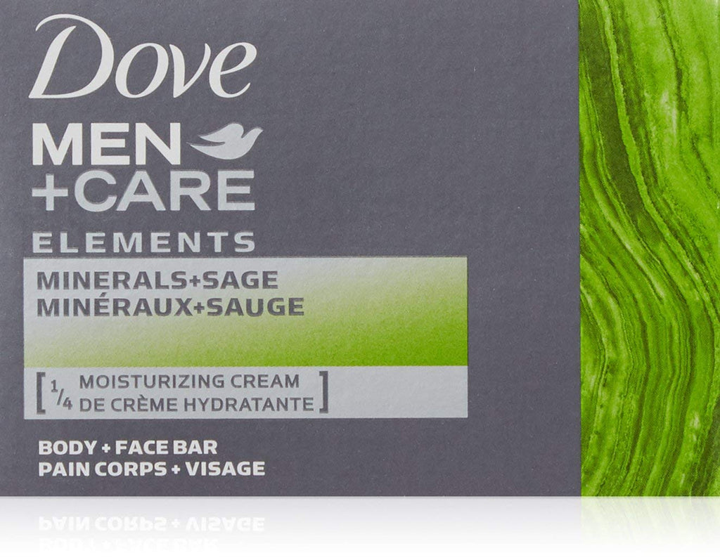 Dove Men+Care Elements Bar Minerals and Sage4 Ounce (Pack of 2)