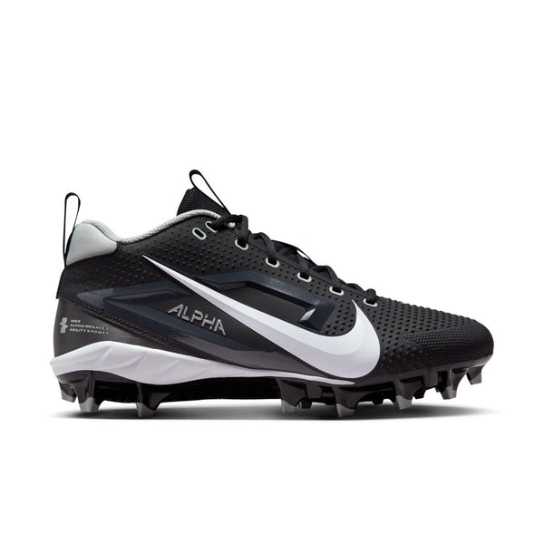 Nike Alpha Menace 4 Varsity Molded Football Cleats SZ 8 Black | White