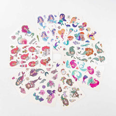 Mermaid Tattoos for Kids – 10 Sheets Party Favor Body Stickers
