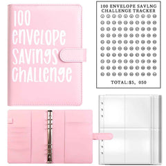 100 Envelope Challenge Binder – Budget Organizer for Cash Saving