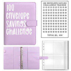 100 Envelope Challenge Binder – Budget Organizer for Cash Saving