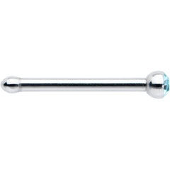 20G Stainless Steel Aqua Gem Micro Nose Bone