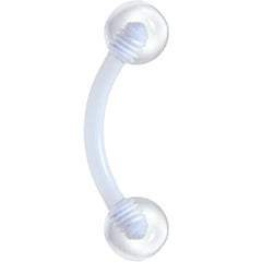Bioplast Cool Clear Eyebrow Ring