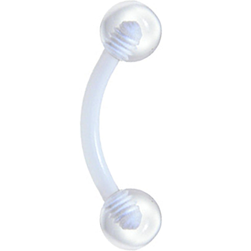 Bioplast Cool Clear Eyebrow Ring
