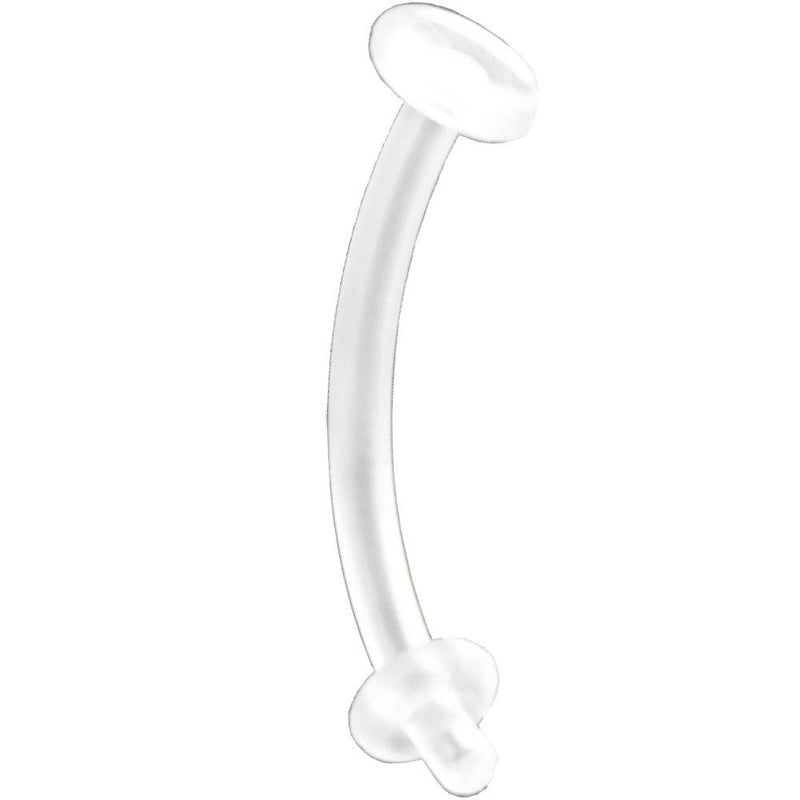 16G Bioplast Curved Belly Retainer 3/8