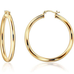 S925 50mm Solid Hoop Earrings for Women
