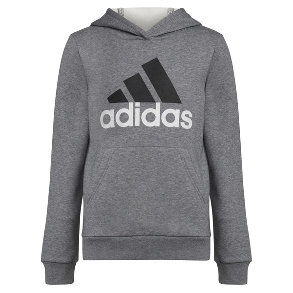 adidas Boys Chop Pullover Hoodie Charcoal Grey Heather Small (8)