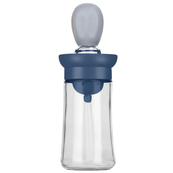 2-in-1 Glass Olive Oil Dispenser with Silicone Dropper