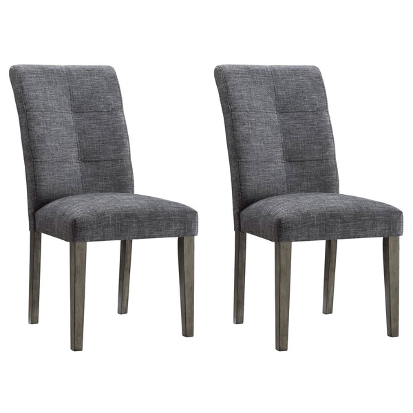 2-Pieces Set: Dining Room Chairs with Solid Wood Legs