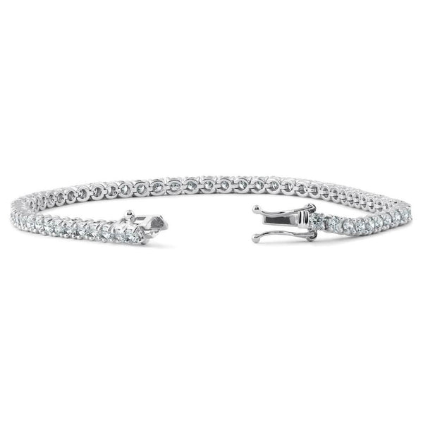 2.14 CT Natural Diamond Tennis Bracelet G SI 14K White Gold 7.5 inch B5882-2I