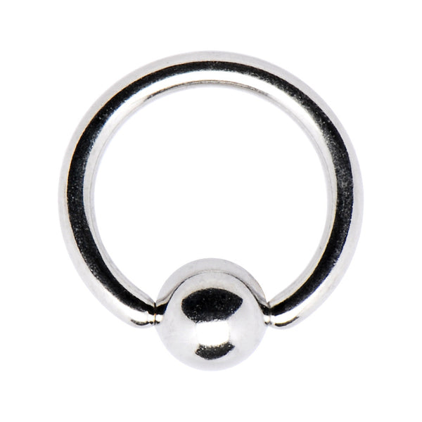 14G 3/8 Steel BCR Captive Ring