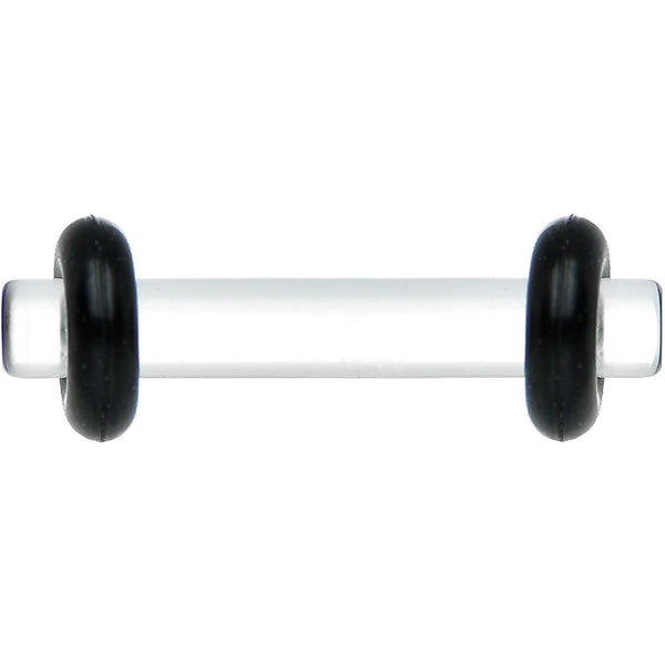 12G Clear Acrylic Plug Set of 2