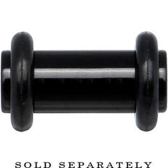 4G Black Acrylic Plug