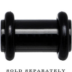 2G Black Acrylic Plug