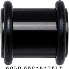 00G Black Acrylic Plug