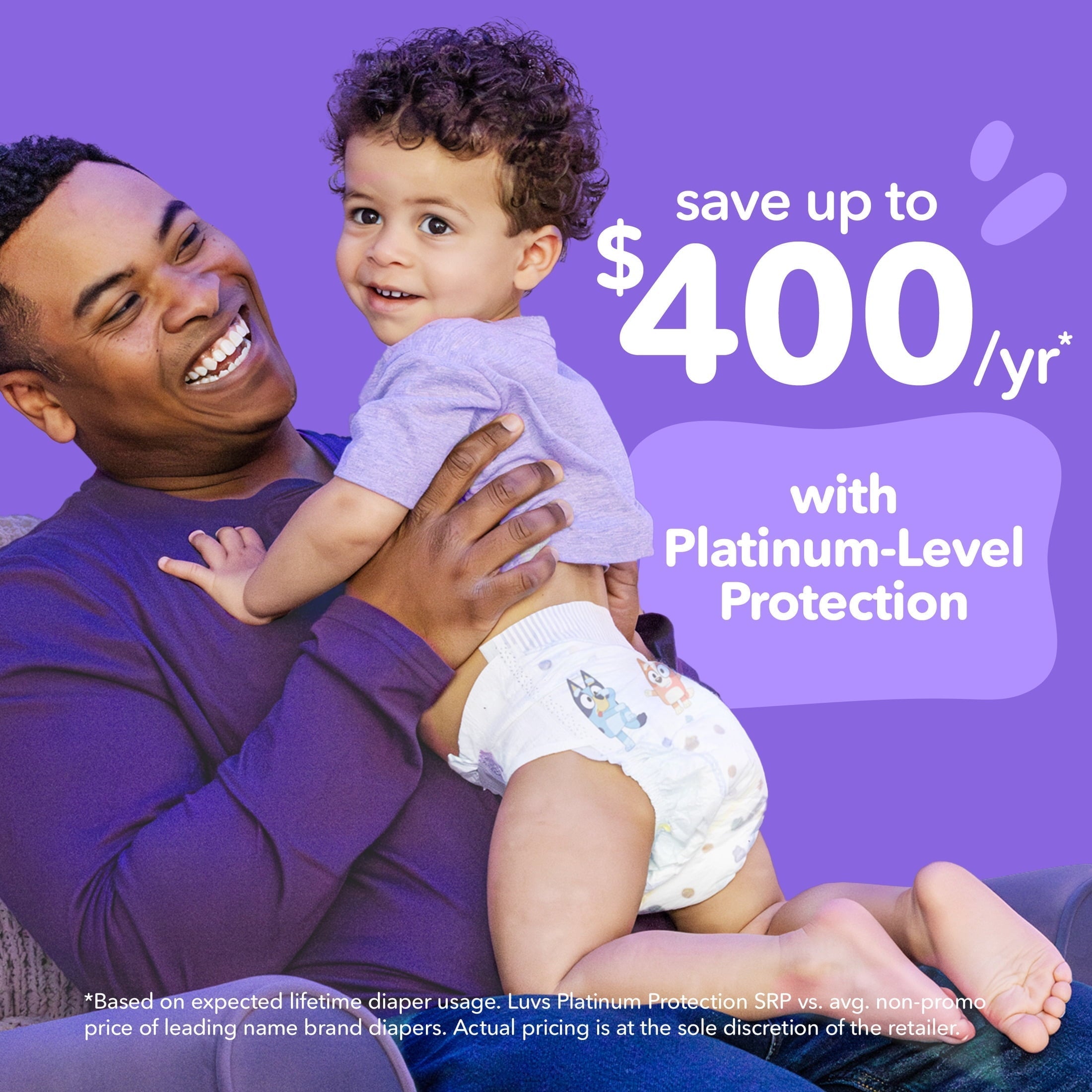Luvs Platinum Protection Baby Diapers Size 4, 84 Count (Select for More Options)