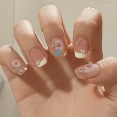 Luxury Full Cover Press-On Nails, 24-Piece Artificial Nail Set