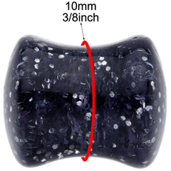 00G Black Ultra Glitter Saddle Plug Set