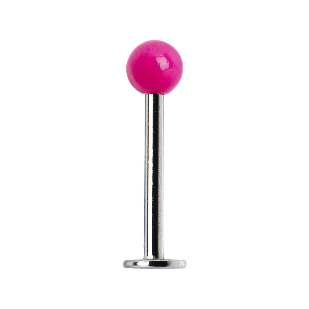 16G Pink Neon Labret Monroe