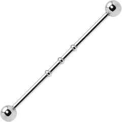 Surgical Steel Notched Industrial Barbell Earring