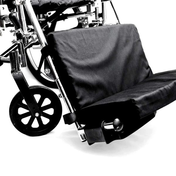 Hermell Products WC2218 Padded Wheelchair Foot Rest 1 Count (Pack of 1) Black