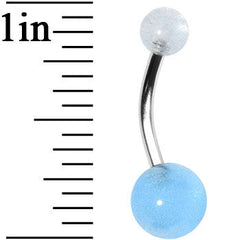 Light Blue GLOW in the DARK Belly Button Ring