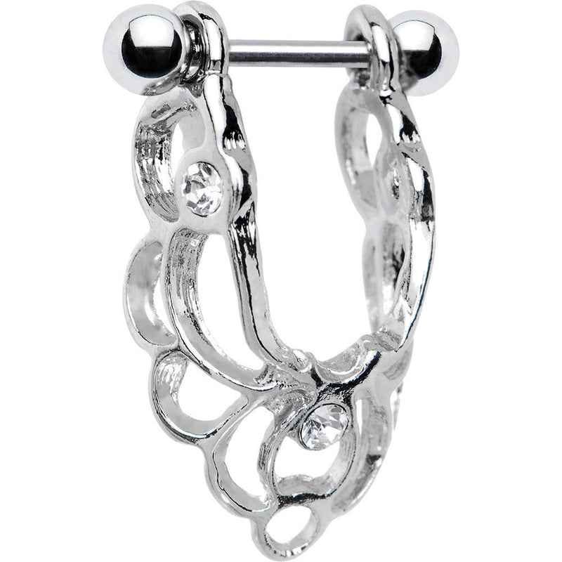 Crystalline Gem Elegant Cartilage Earring