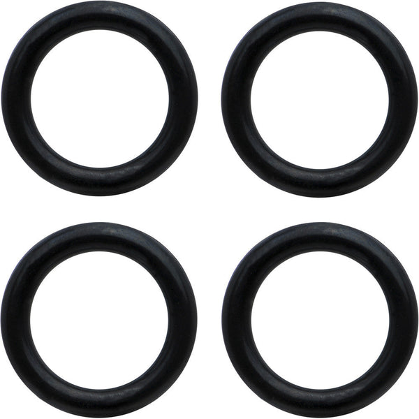 00G Black Rubber O-Ring 4-Pack