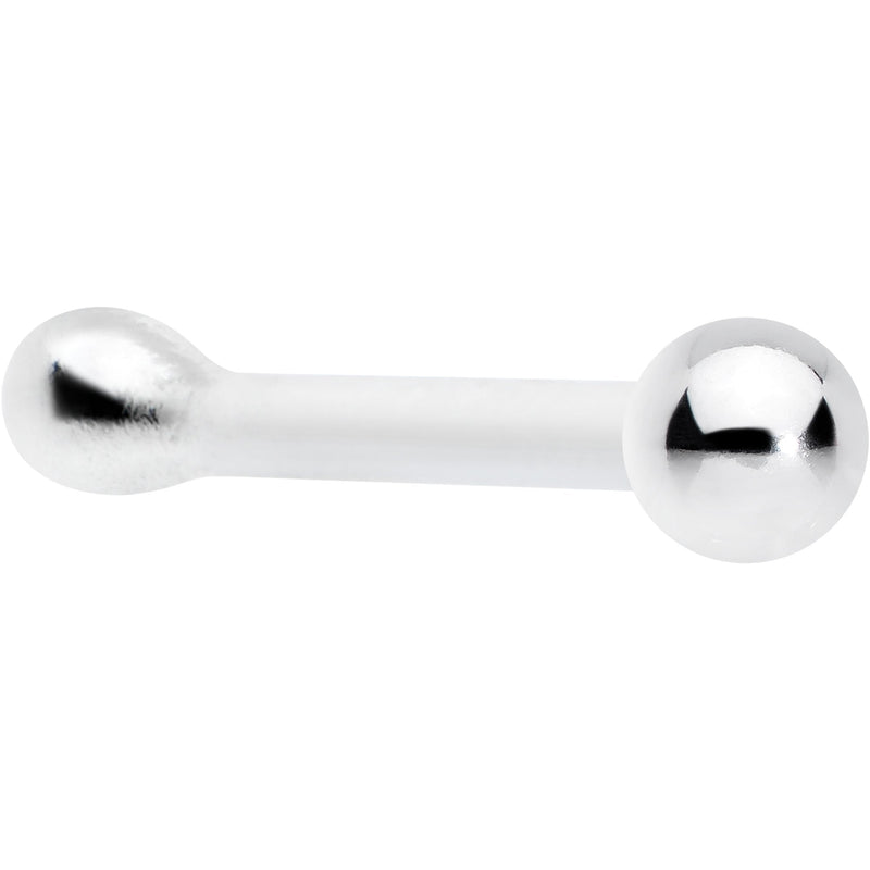 Sterling Silver 1.3mm Ball  Nose Bone
