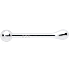 Sterling Silver 1.3mm Ball  Nose Bone