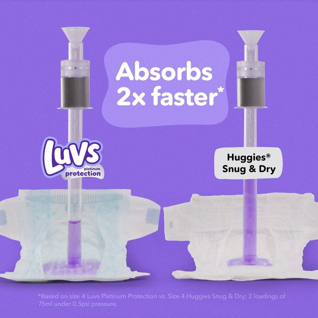 Luvs Platinum Protection Baby Diapers Size 1, 46 Count