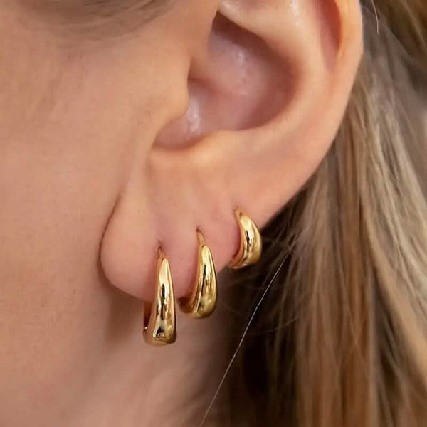 3-Pairs: Stylish and Simple Copper Earrings