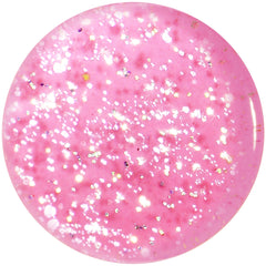 20mm Pink Neon Glitter Saddle Plug