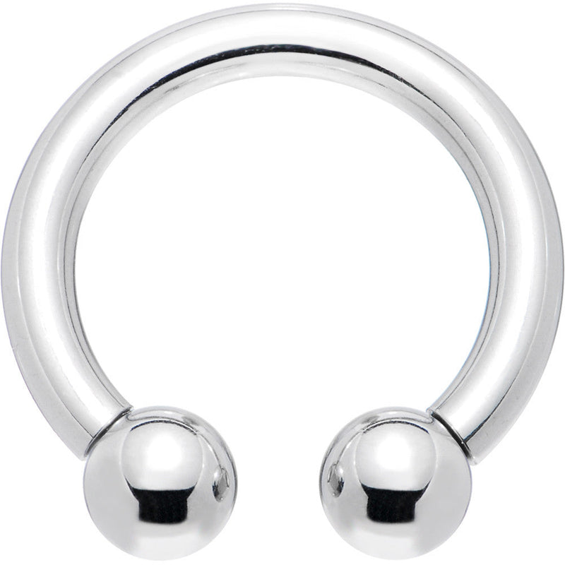 8G 5/8 Internally Threaded Steel Horseshoe Circular Barbell