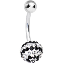 Striped Black Crystal Evolution Belly Ring