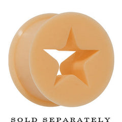1/2 Flesh Star Silicone Flexible Tunnel