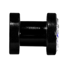 2G Blue Star Ferido Crystal Acrylic Screw Fit Tunnel