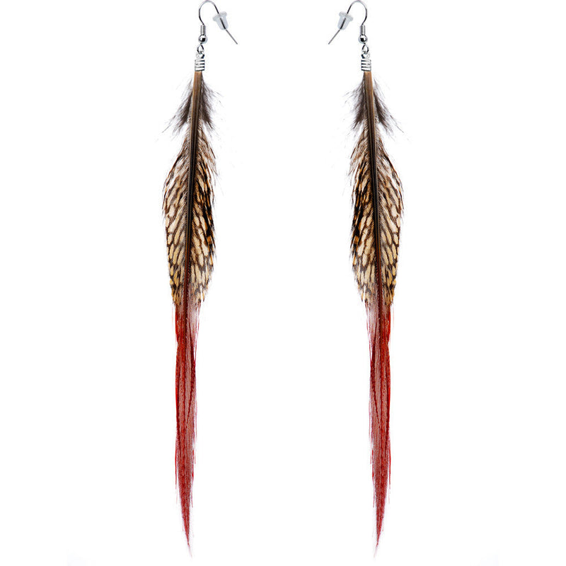 Natural Beauty Feather Earrings