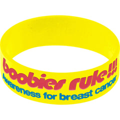 Yellow Blue I Love Motor Boating Breast Cancer Bracelet