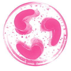 0G Pink Quotation Symbol Saddle Plug
