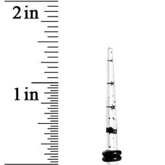8G Clear Acrylic Glitter Black Star Confetti Taper