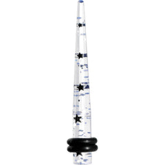 6G Clear Acrylic Glitter Black Star Confetti Taper