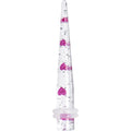 2G Clear Acrylic Glitter Purple Heart Confetti Taper