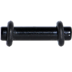 10G Ebony Black Acrylic Plug