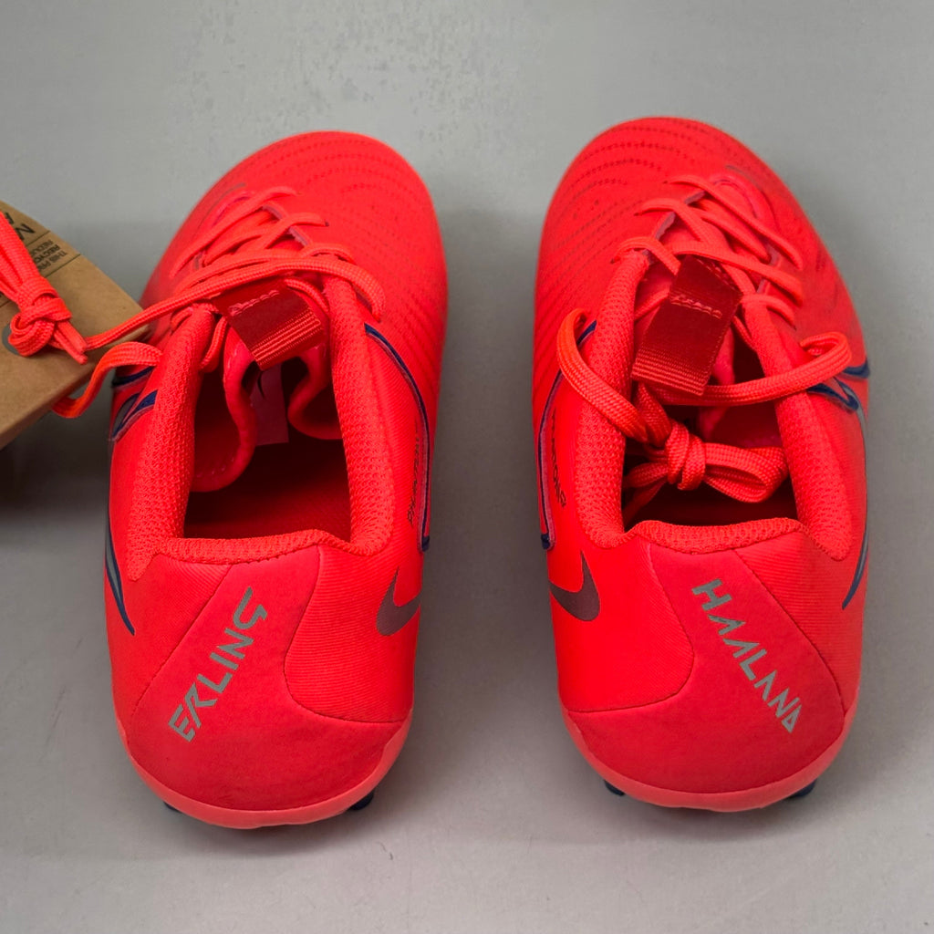 NIKE Kids Shoes Cleat Phantom GX II Academy X Haaland FG/MG Sz 2y Bright Crimson As-is