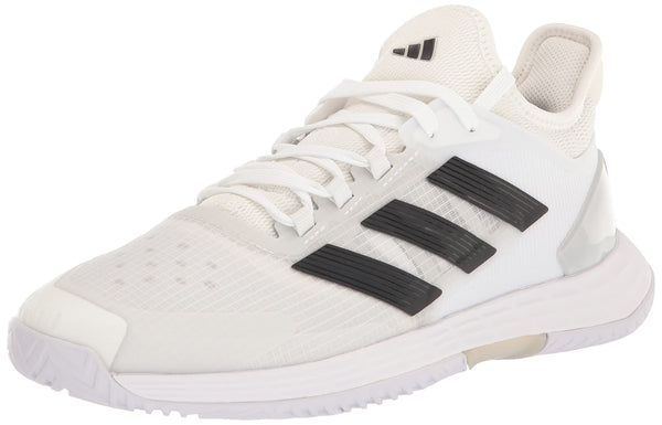 adidas mens Adizero Ubersonic 4.1 White/Core Black/Matte Silver 10