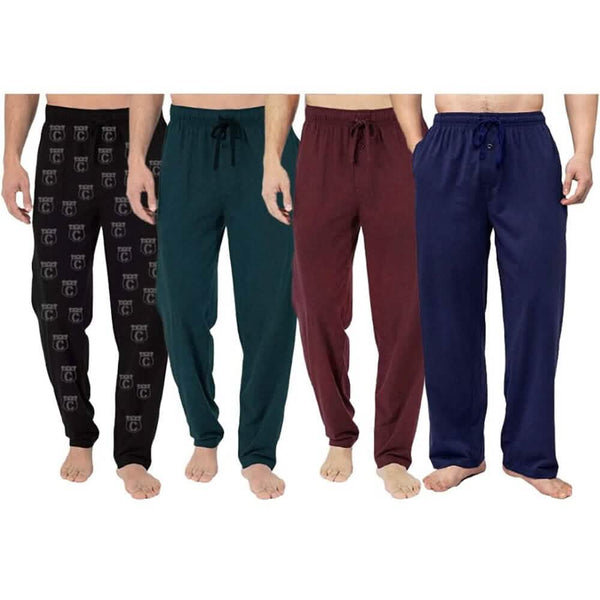 4-Pack: Men's Cotton Lounge Pants with Pockets