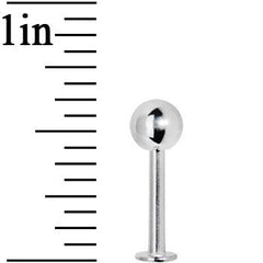 14G 3/8 Stainless Steel Labret with 5mm Ball