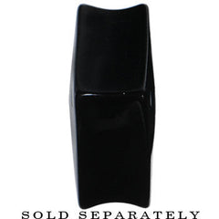 20mm Black Acrylic Square Dice Saddle Plug